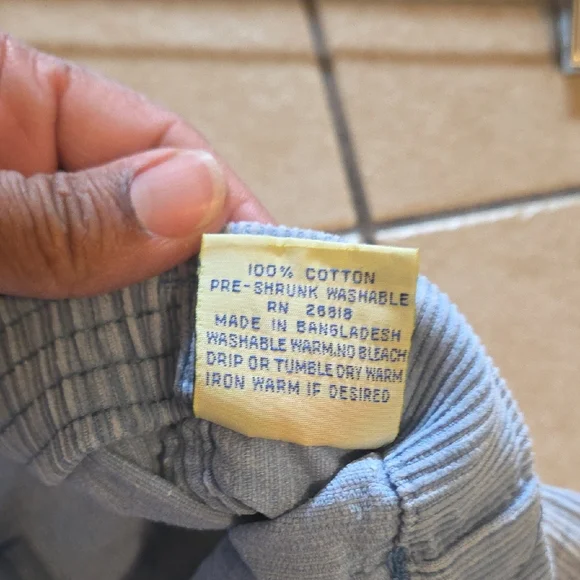 Weeds Vintage Blue High Waist Corduroy Shorts - Picture 6 of 9